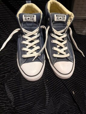 Converse High Top Sneakers - Navy Canvas & White Accents